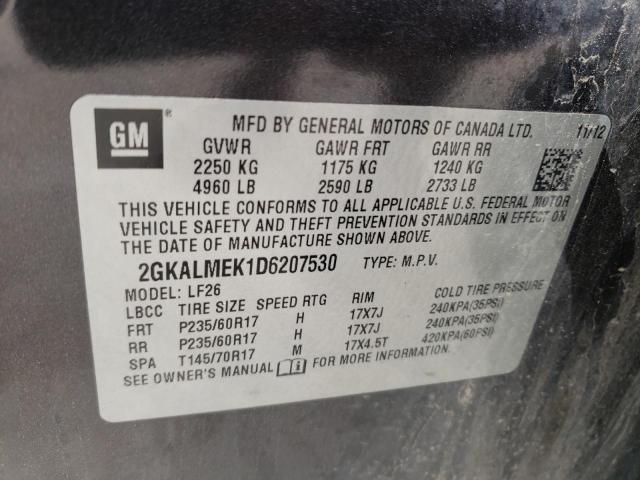 Foto 10 de la subasta – 2013 GMC TERRAIN SL con VIN 2GKALMEK1D6207530