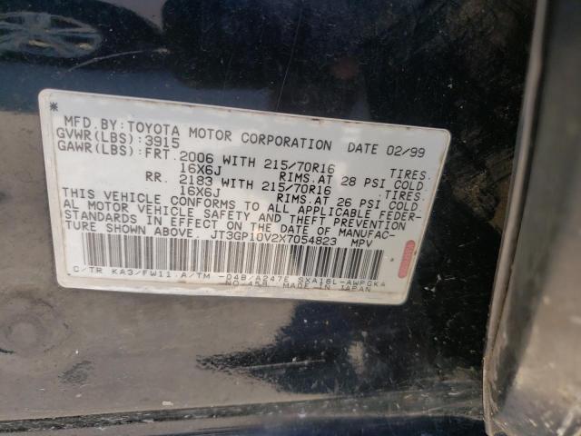 Photo 10 from auction – 1999 TOYOTA RAV4 with VIN JT3GP10V2X7054823