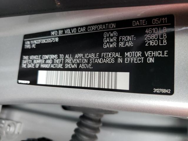 Photo 10 from auction – 2012 VOLVO S60 T5 with VIN YV1622FS9C2057518