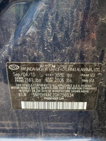 Photo 10 from auction – 2016 HYUNDAI ELANTRA SE with VIN 5NPDH4AE2GH756034