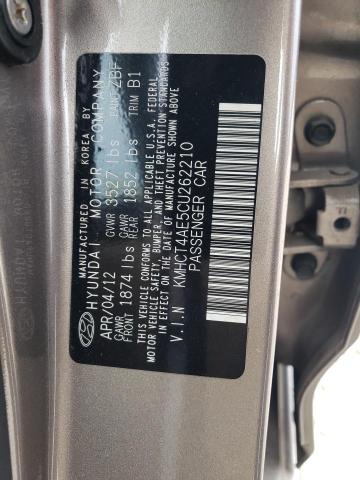 Photo 10 from auction – 2012 HYUNDAI ACCENT GLS with VIN KMHCT4AE5CU262210