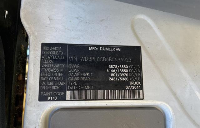 Photo 10 from auction – 2011 MERCEDES-BENZ SPRINTER 2 with VIN WD3PE8CB6B5596923