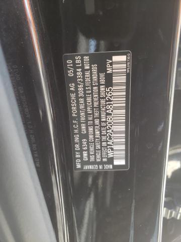 Photo 10 from auction – 2011 PORSCHE CAYENNE TU with VIN WP1AC2A20BLA81265