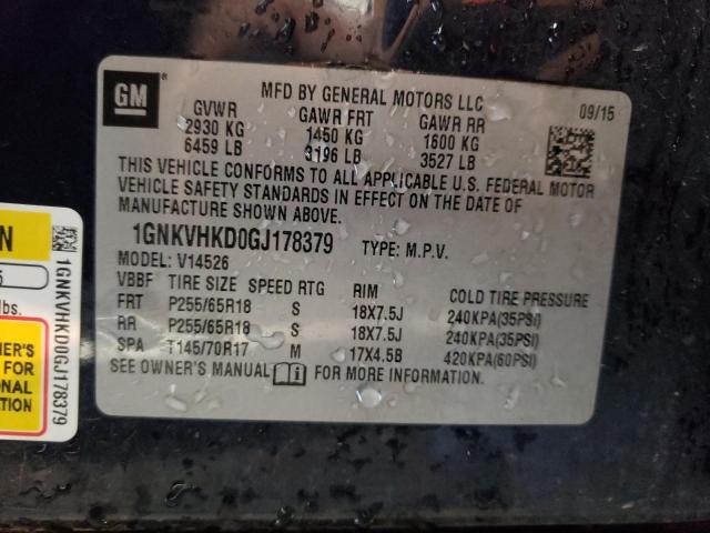 Photo 10 from auction – 2016 CHEVROLET TRAVERSE L with VIN 1GNKVHKD0GJ178379
