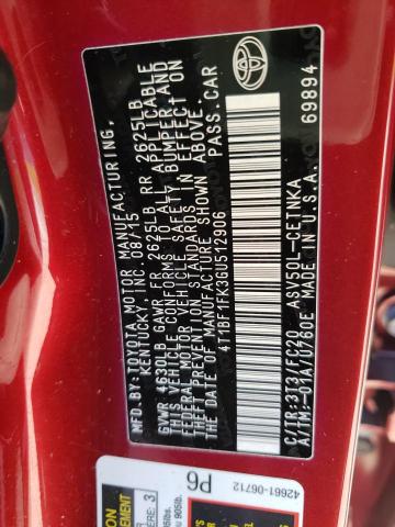 Photo 10 from auction – 2016 TOYOTA CAMRY LE with VIN 4T1BF1FK3GU512906