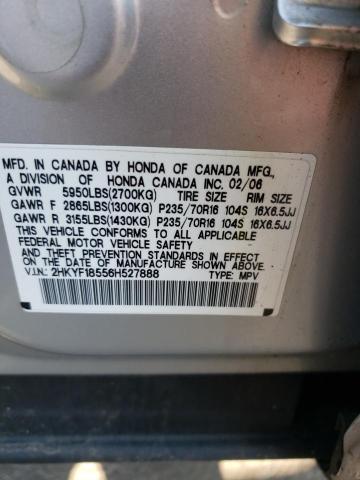 Photo 10 from auction – 2006 HONDA PILOT EX with VIN 2HKYF18556H527888