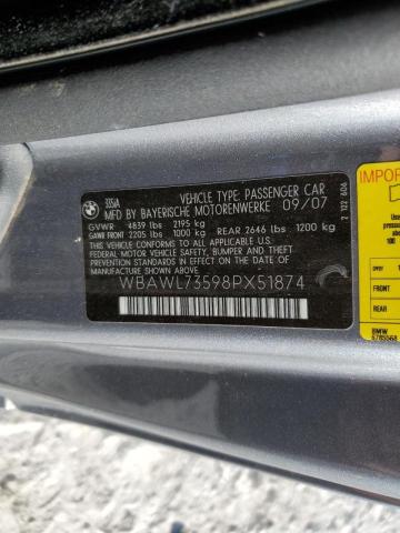 Photo 10 from auction – 2008 BMW 335 I with VIN WBAWL73598PX51874