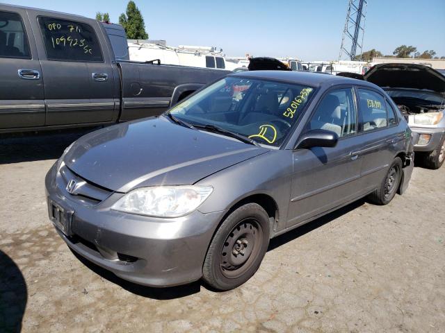 Photo 2 from auction – 2005 HONDA CIVIC LX with VIN JHMES16545S007570
