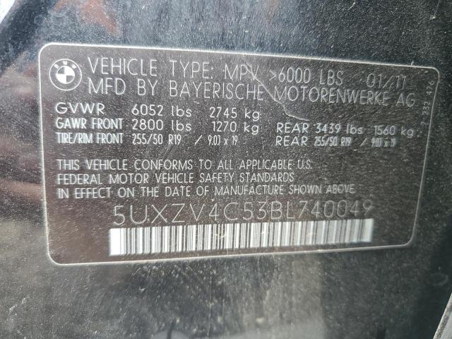 Photo 10 from auction – 2011 BMW X5 XDRIVE3 with VIN 5UXZV4C53BL740049
