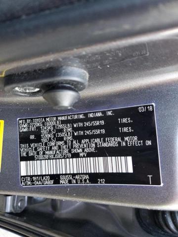 Photo 10 from auction – 2018 TOYOTA HIGHLANDER with VIN 5TDDZRFHXJS857319