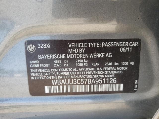 Photo 10 from auction – 2011 BMW 328 XI with VIN WBAUU3C57BA951126