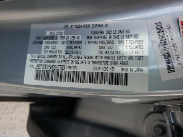 Photo 10 from auction – 2021 MAZDA CX-9 GRAND with VIN JM3TCBDY5M0515783