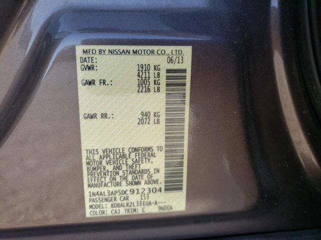 Photo 10 from auction – 2013 NISSAN ALTIMA 2.5 with VIN 1N4AL3AP5DC912304
