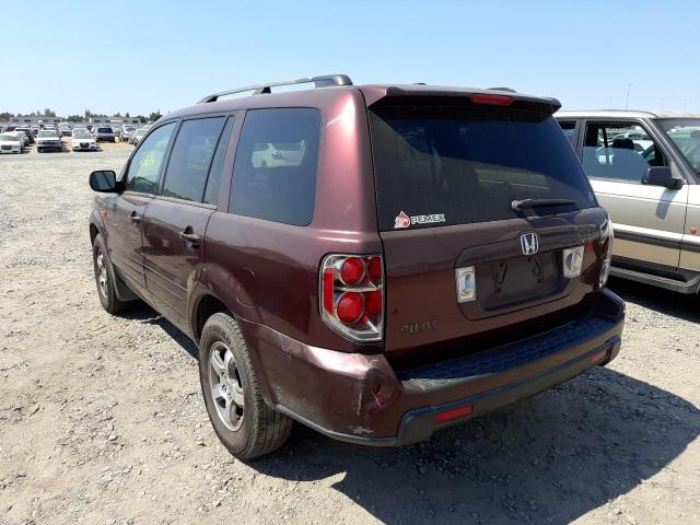 Photo 3 from auction – 2007 HONDA PILOT EXL with VIN 5FNYF28617B025720