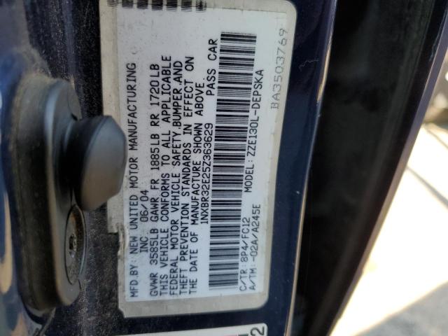 Photo 10 from auction – 2005 TOYOTA COROLLA CE with VIN 1NXBR32E25Z363629