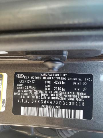 Photo 10 from auction – 2013 KIA OPTIMA LX with VIN 5XXGM4A75DG139213