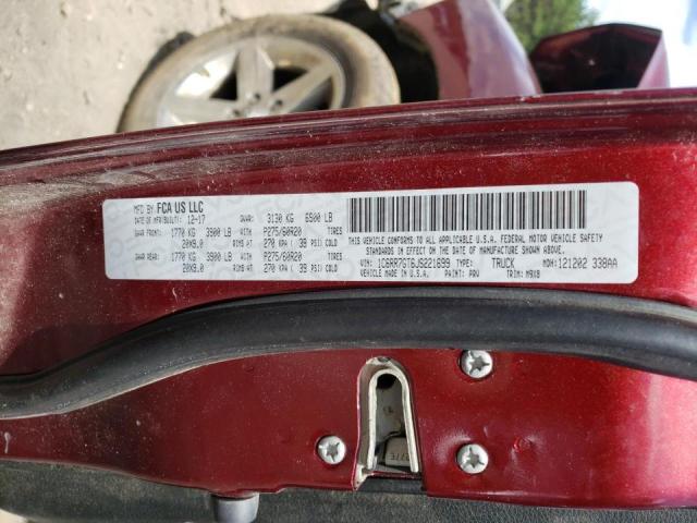 Photo 10 from auction – 2018 RAM 1500 SLT with VIN 1C6RR7GT6JS221699