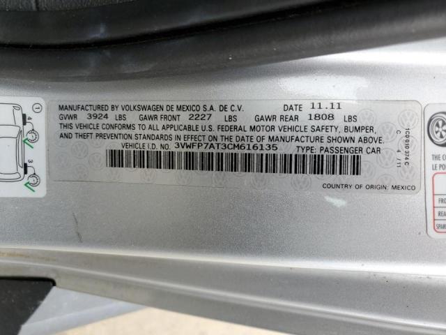 Photo 10 from auction – 2012 VOLKSWAGEN BEETLE with VIN 3VWFP7AT3CM616135