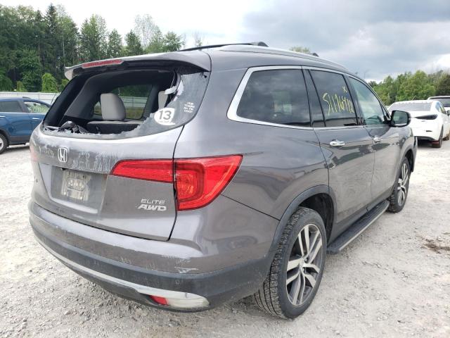 Photo 4 from auction – 2016 HONDA PILOT ELIT with VIN 5FNYF6H03GB006654