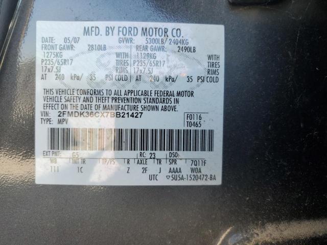 Photo 10 from auction – 2007 FORD EDGE SE with VIN 2FMDK36CX7BB21427
