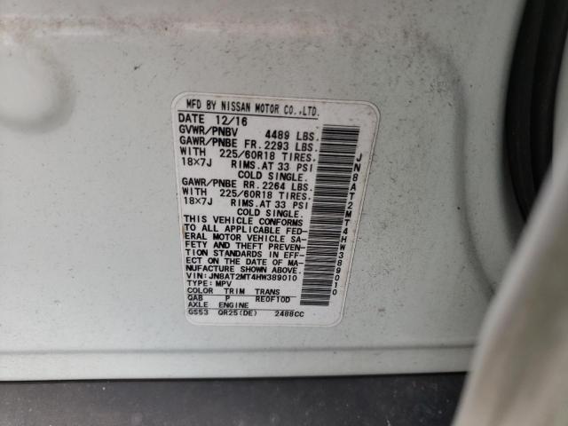 Photo 10 from auction – 2017 NISSAN ROGUE S with VIN JN8AT2MT4HW389010