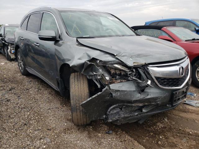 ACURA MDX TECHNO 2014 with VIN 5FRYD4H41EB011439 - Photo from auction