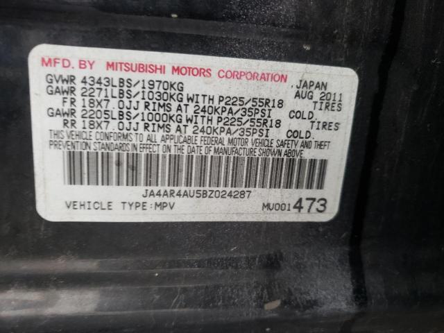Photo 10 from auction – 2011 MITSUBISHI OUTLANDER with VIN JA4AR4AU5BZ024287