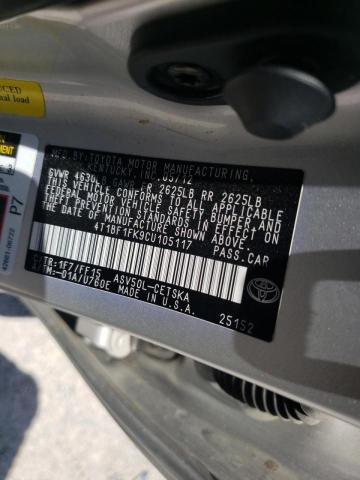 Photo 10 from auction – 2012 TOYOTA CAMRY BASE with VIN 4T1BF1FK9CU105117