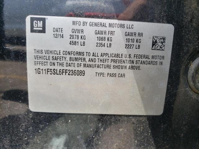 Photo 10 from auction – 2015 CHEVROLET MALIBU LTZ with VIN 1G11F5SL6FF236089