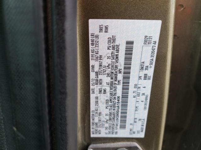 Photo 10 from auction – 2013 FORD ESCAPE SE with VIN 1FMCU9G90DUA18406