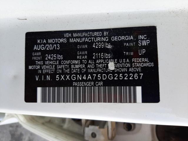 Photo 10 from auction – 2013 KIA OPTIMA EX with VIN 5XXGN4A75DG252267