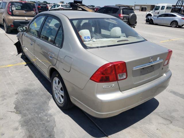 Photo 3 from auction – 2003 HONDA CIVIC with VIN 2HGES26883H614451