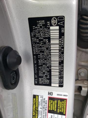 Photo 10 from auction – 2015 TOYOTA COROLLA L with VIN 2T1BURHE9FC313452