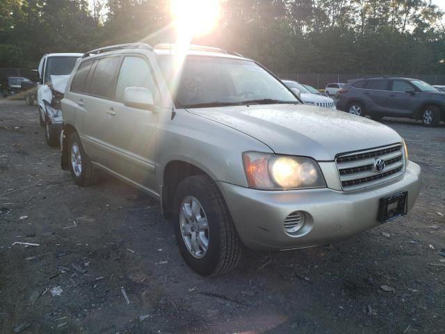 TOYOTA HIGHLANDER 2001 with VIN JTEHF21A710033949 - Photo from auction