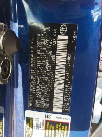 Photo 10 from auction – 2009 TOYOTA CAMRY BASE with VIN 4T1BE46K99U386865