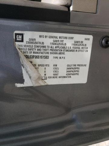 Photo 10 from auction – 2006 CHEVROLET EQUINOX LT with VIN 2CNDL63F966161583