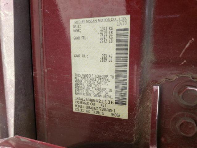 Photo 10 from auction – 2011 NISSAN ALTIMA BAS with VIN 1N4AL2AP4BN421136