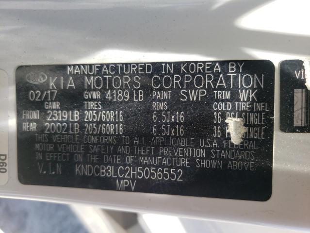 Photo 10 from auction – 2017 KIA NIRO FE with VIN KNDCB3LC2H5056552