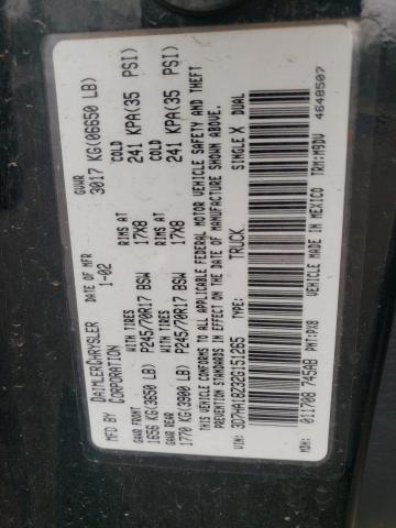 Photo 10 from auction – 2002 DODGE RAM 1500 with VIN 3D7HA18Z32G151265