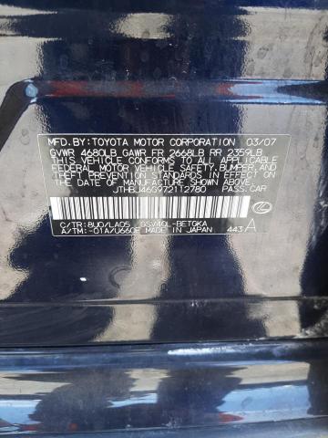 Photo 10 from auction – 2007 LEXUS ES 350 with VIN JTHBJ46G972112780