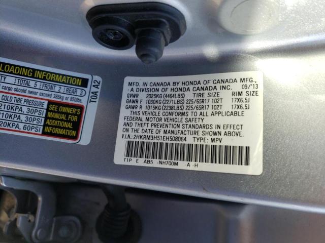 Photo 10 from auction – 2014 HONDA CR-V EX with VIN 2HKRM3H51EH508064