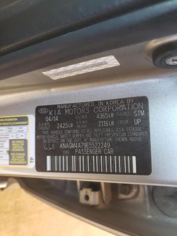Photo 10 from auction – 2014 KIA OPTIMA LX with VIN KNAGM4A79E5522249