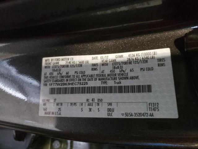 Photo 10 from auction – 2017 FORD 150 with VIN 1FT7W2B63HEC75225