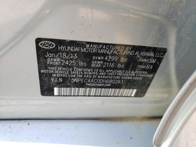 Photo 10 from auction – 2013 HYUNDAI SONATA SE with VIN 5NPEC4AC0DH680293