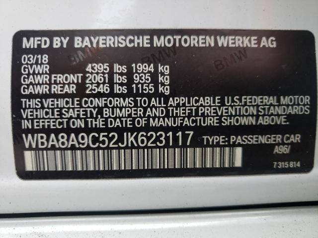 Photo 10 from auction – 2018 BMW 320 I with VIN WBA8A9C52JK623117
