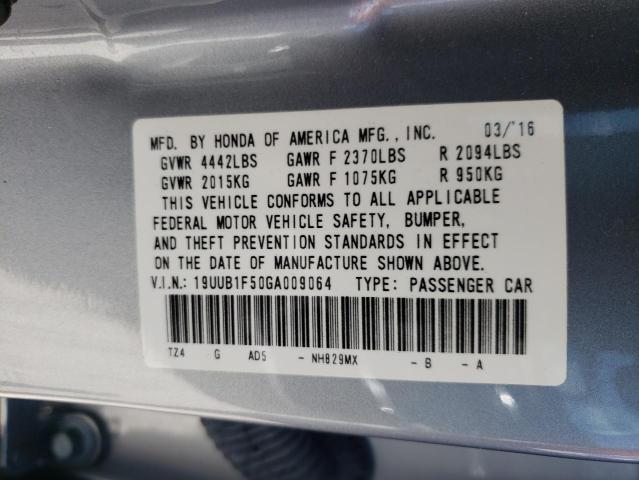 Photo 10 from auction – 2016 ACURA TLX TECH with VIN 19UUB1F50GA009064