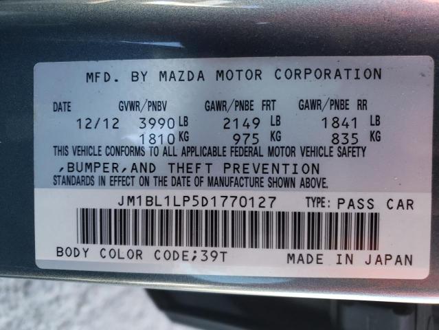 Photo 10 from auction – 2013 MAZDA 3 I with VIN JM1BL1LP5D1770127