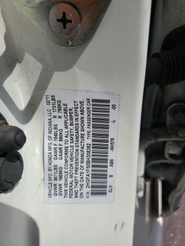 Photo 10 from auction – 2011 HONDA CIVIC LX with VIN 2HGFA1F50BH308382