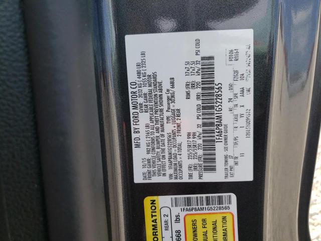 Photo 10 from auction – 2016 FORD MUSTANG with VIN 1FA6P8AM1G5228565
