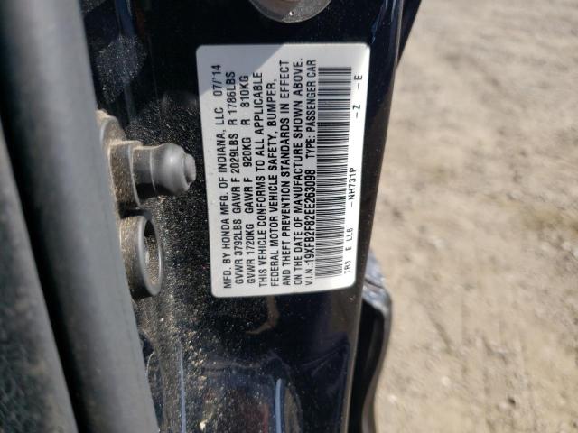 Photo 10 from auction – 2014 HONDA CIVIC EX with VIN 19XFB2F82EE263098